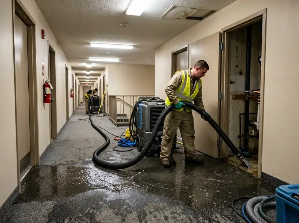 multi-unit-apartment-hallway-f-005 — frequently asked questions, Emergency Burst Pipe Water Extraction & Removal in West Jor…